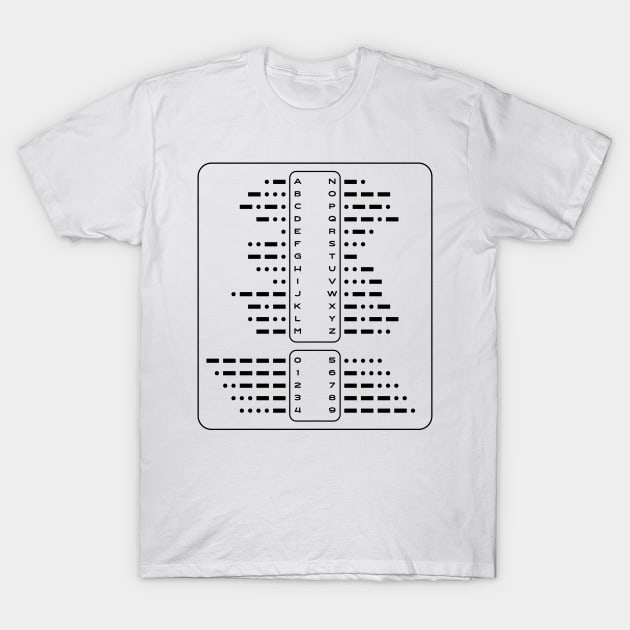 Morse Code T-Shirt by monsieurgordon